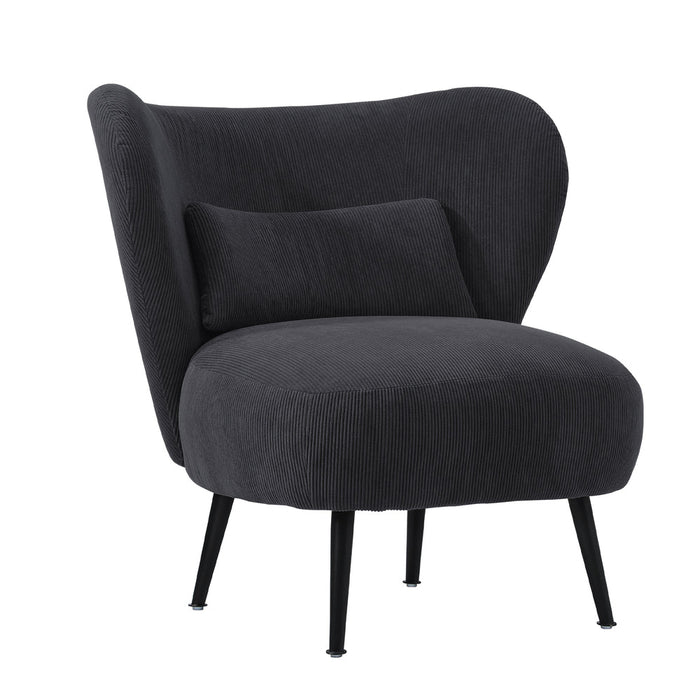 Parisi Luxe Wingback Velvet or Boucle Lounge Chair | Plush Soft Pillow Cushion Stunning Armchair | 3 Finishes