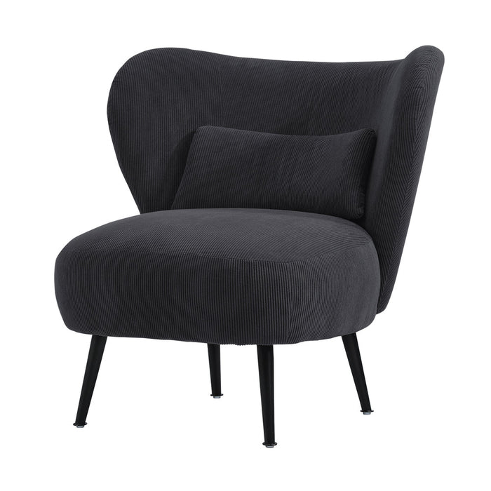 Parisi Luxe Wingback Velvet or Boucle Lounge Chair | Plush Soft Pillow Cushion Stunning Armchair | 3 Finishes