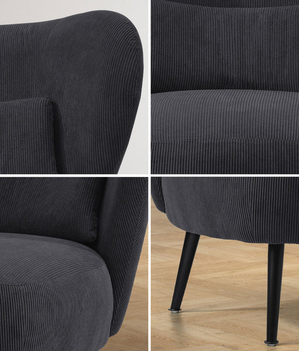 Parisi Luxe Wingback Velvet or Boucle Lounge Chair | Plush Soft Pillow Cushion Stunning Armchair | 3 Finishes