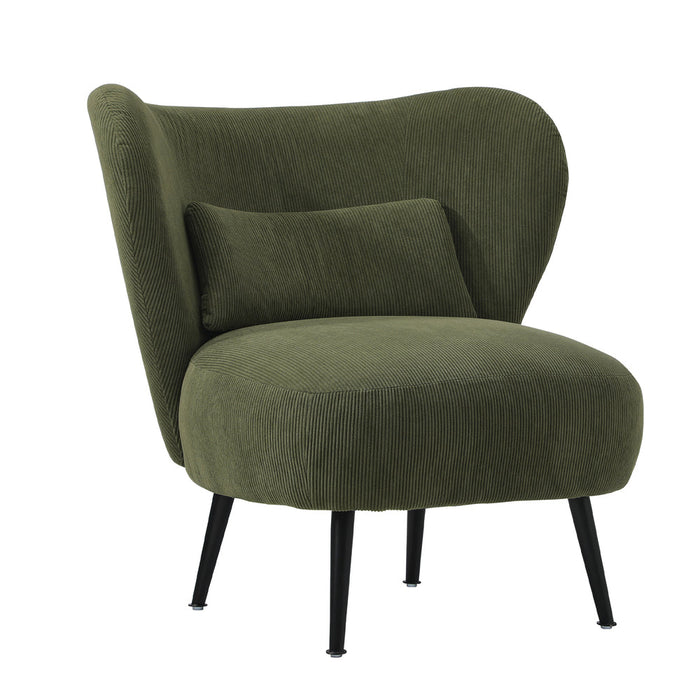 Parisi Luxe Wingback Velvet or Boucle Lounge Chair | Plush Soft Pillow Cushion Stunning Armchair | 3 Finishes