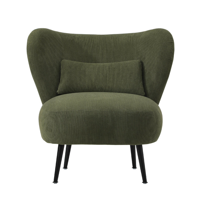 Parisi Luxe Wingback Velvet or Boucle Lounge Chair | Plush Soft Pillow Cushion Stunning Armchair | 3 Finishes