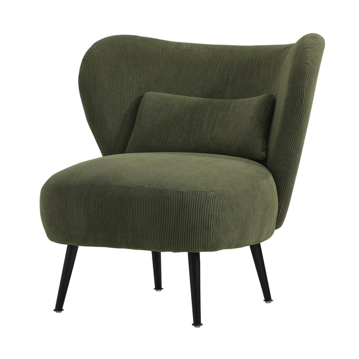 Parisi Luxe Wingback Velvet or Boucle Lounge Chair | Plush Soft Pillow Cushion Stunning Armchair | 3 Finishes