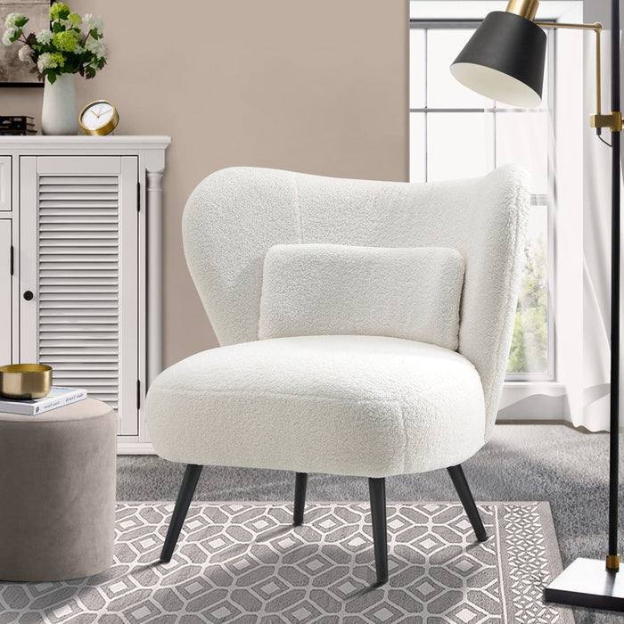 Parisi Luxe Wingback Velvet or Boucle Lounge Chair | Plush Soft Pillow Cushion Stunning Armchair | 3 Finishes