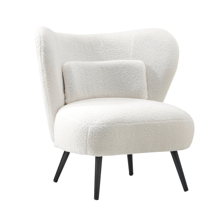 Parisi Luxe Wingback Velvet or Boucle Lounge Chair | Plush Soft Pillow Cushion Stunning Armchair | 3 Finishes