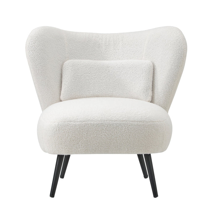 Parisi Luxe Wingback Velvet or Boucle Lounge Chair | Plush Soft Pillow Cushion Stunning Armchair | 3 Finishes