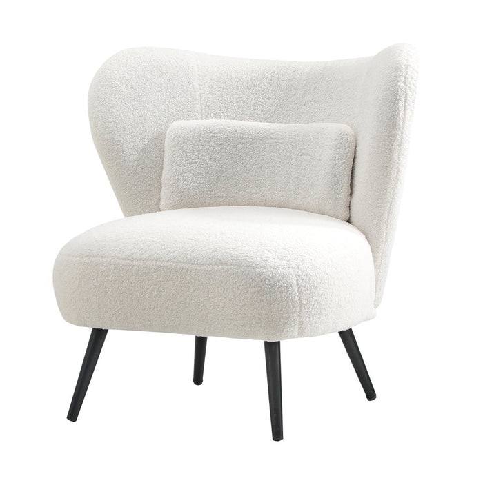 Parisi Luxe Wingback Velvet or Boucle Lounge Chair | Plush Soft Pillow Cushion Stunning Armchair | 3 Finishes