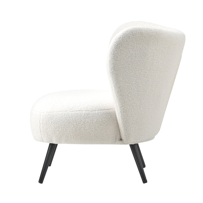 Parisi Luxe Wingback Velvet or Boucle Lounge Chair | Plush Soft Pillow Cushion Stunning Armchair | 3 Finishes