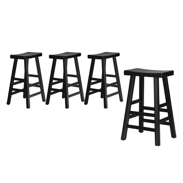 Set of Four Centrum Haio Wooden Barstools | Four Japenese Style Wooden Counter Bartsools | 2 Finishes