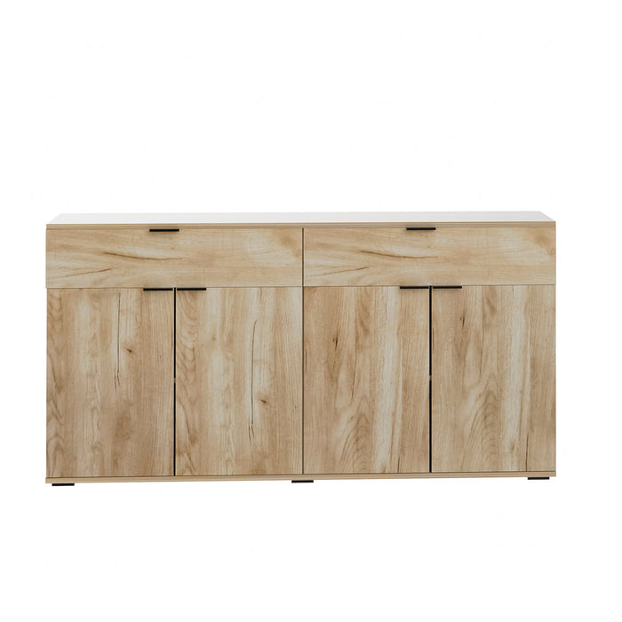 Murano High Gloss 4 Drawer Buffet | Modern Sideboard Glossy Storage Unit | 3 Finishes