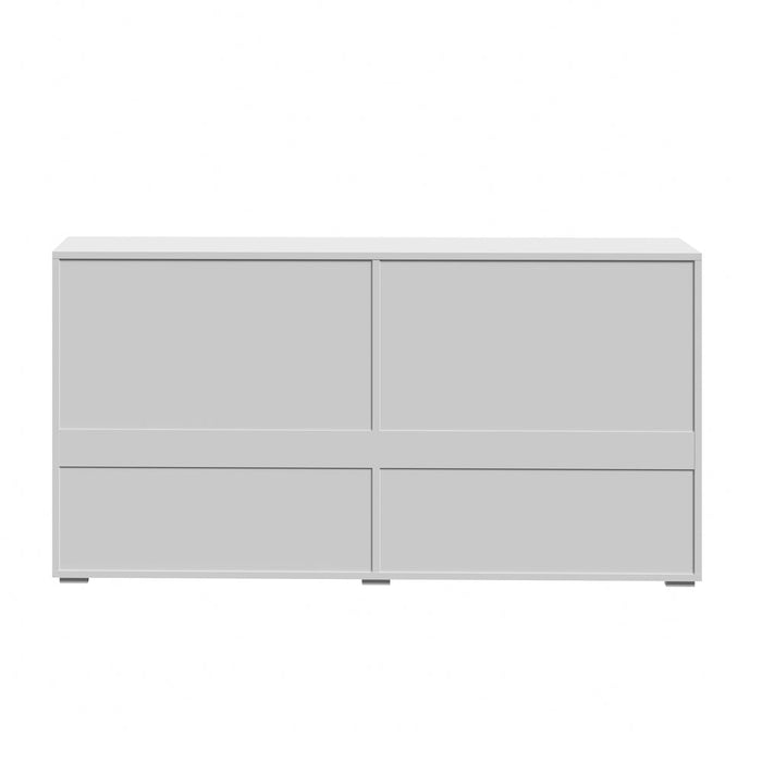 Murano High Gloss 4 Drawer Buffet | Modern Sideboard Glossy Storage Unit | 3 Finishes