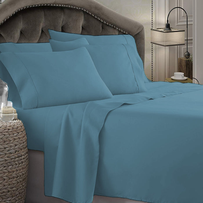 1800TC Ultra Soft Wrinkle Free Sheet Set | 4pc - 6pc Set Luxury Soft Sheets | Summer Cooling Sheets