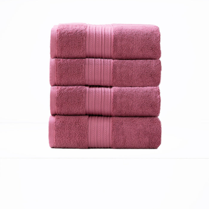 4pc 100% Cotton 650 GSM Low Twist Towel Set by Renee Taylor | 6 Colours