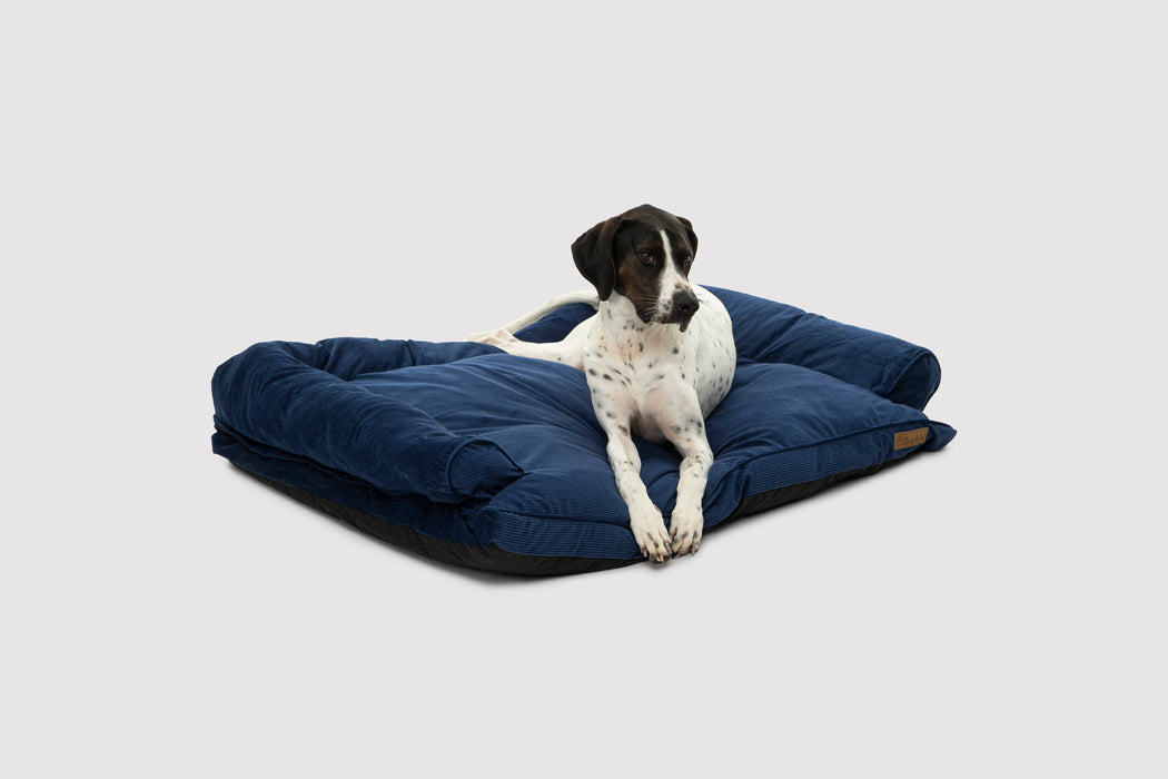 Ripley Corduroy Pet Sofa Bed - Navy in 3 Sizes