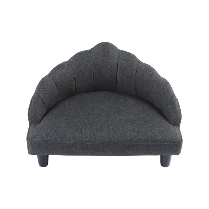 Crown Elevated Pet Sofa Bed - Charcoal