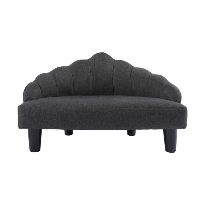 Crown Elevated Pet Sofa Bed - Charcoal