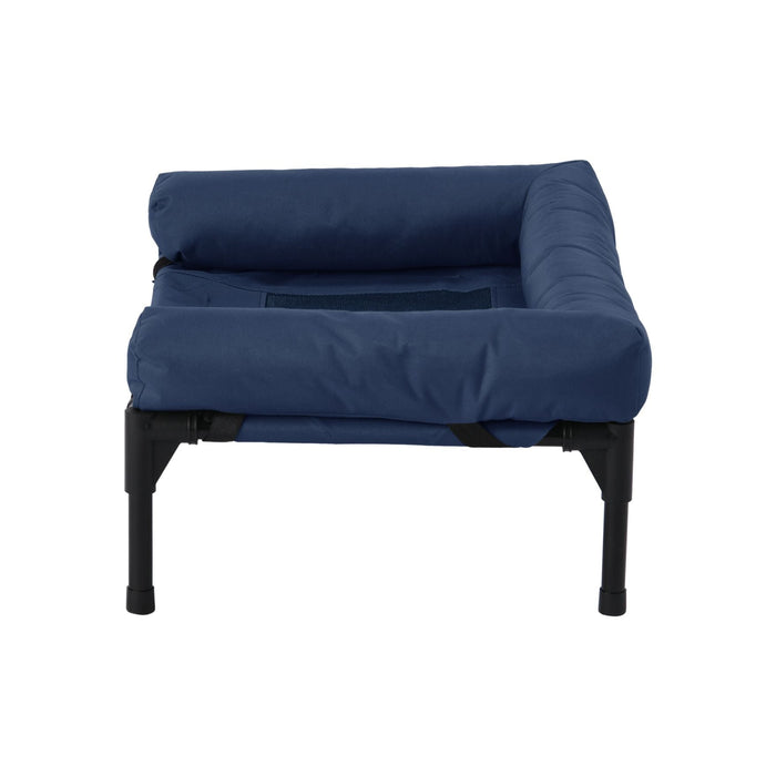 Trampoline Bolster Sofa Pet Bed Blue