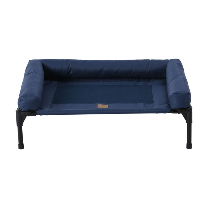 Trampoline Bolster Sofa Pet Bed Blue