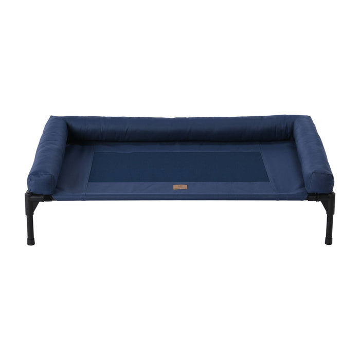 Trampoline Bolster Sofa Pet Bed Blue