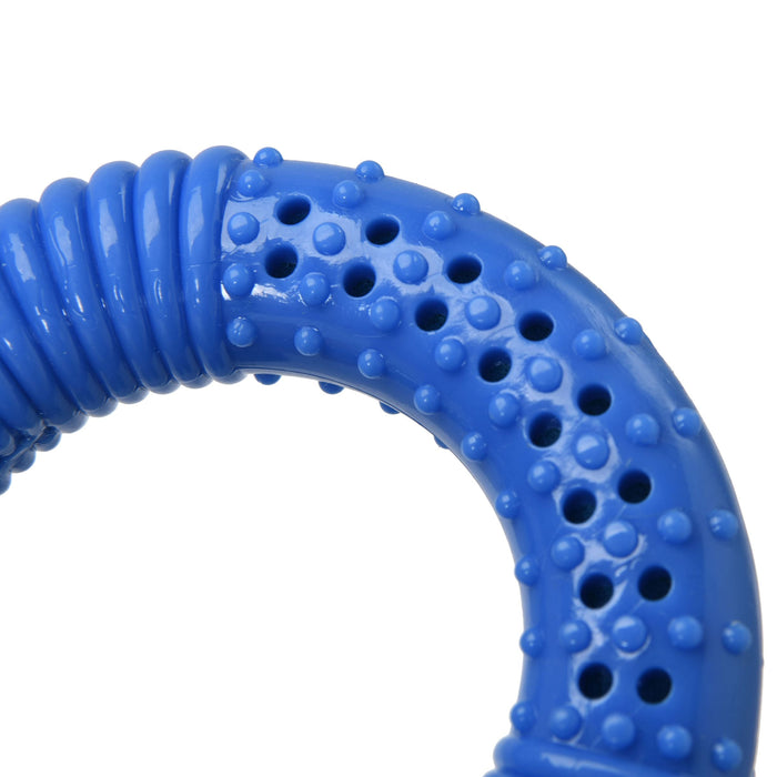 Ruff Dog Thirst-Quencher Donut Toy Blue 10.5cm