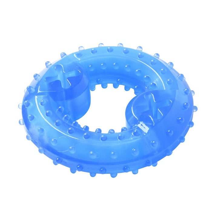 Ruff Dog Frozen Pet Freezy Donut Toy Blue 10.7cm