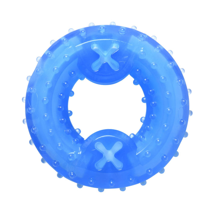 Ruff Dog Frozen Pet Freezy Donut Toy Blue 10.7cm