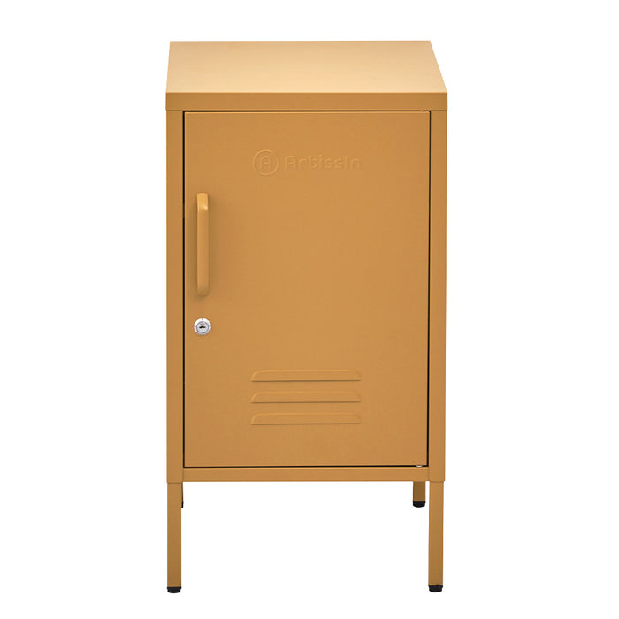 Vozela Metal Shelf Filing Cabinet | Lockable Filing Storage Cabinet in Yellow