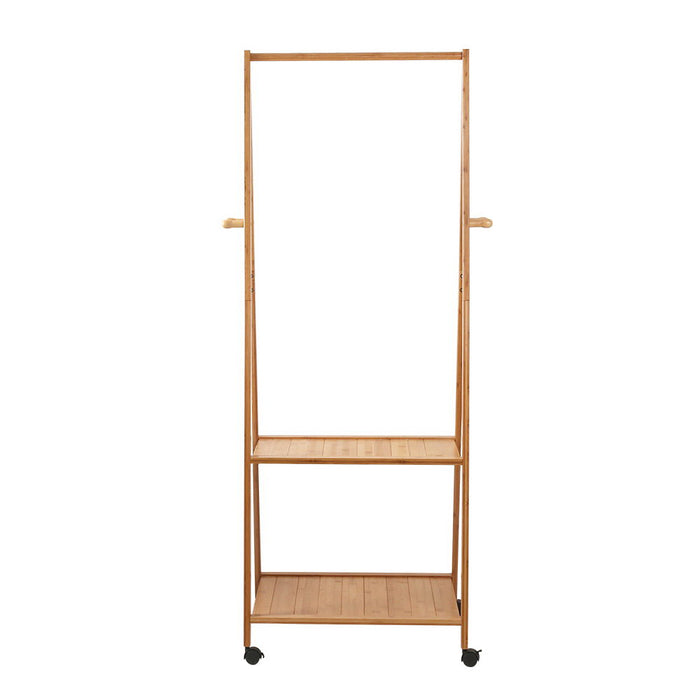 Bliss Bamboo Aero 2 Tier Clothes Storage Rack | Portable Airer and Apparel Hanging Rack