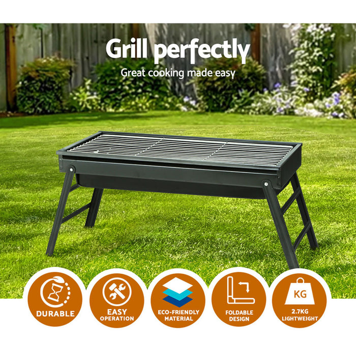 Foldable Camping Charcoal BBQ Grill | Portable Outdoor BBQ