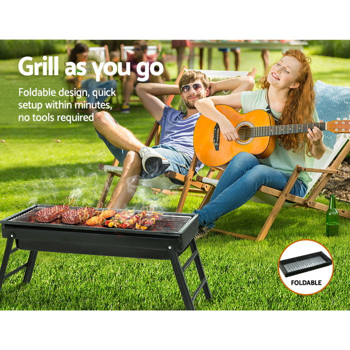 Foldable Camping Charcoal BBQ Grill | Portable Outdoor BBQ