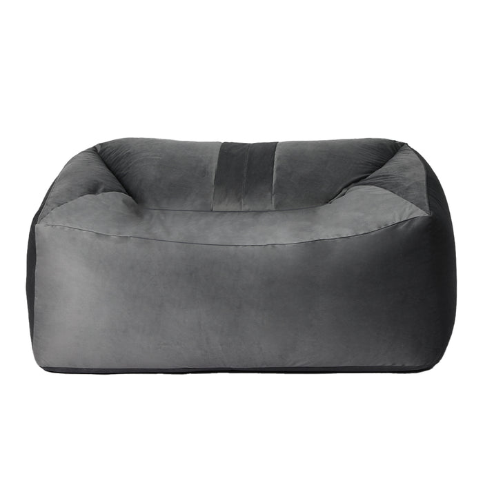 Ottoman Bean Bag Chair Cover Soft Velevt Home Game Seat Lazy Sofa 145cm Length
