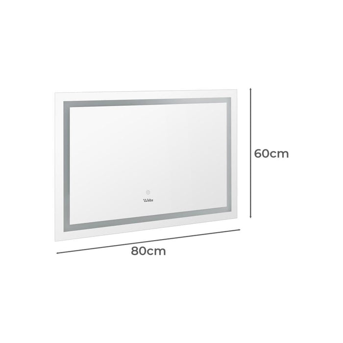 Lumiro Rectangular Bathroom LED Mirror | Rectangular Modern High Quality 3 Colour LED Bathroom Mirros | Easy Install Anti Fog | 3 Sizes