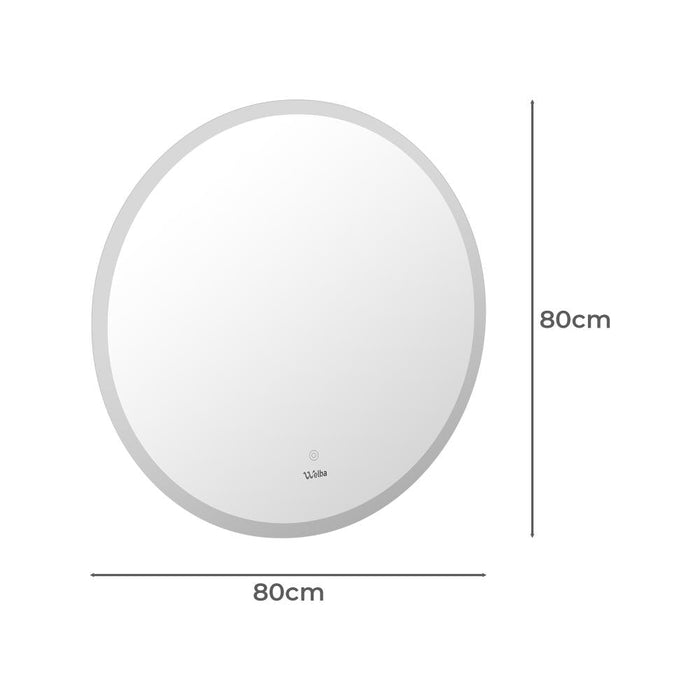 Lumiro Round Bathroom LED Mirror | Round Modern High Quality 3 Colour LED Bathroom Mirros | Easy Install Anti Fog | 3 Sizes