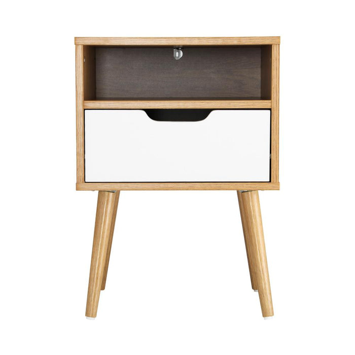 Carlo Modern Bedside Table | Stylish Nightstand Cabinet by Oikiture