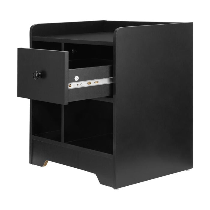 Junos Multi Storage Modern Bedside Table | Sleek Versatile Nightstand Table in 3 Colours