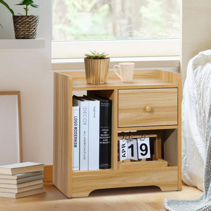 Junos Multi Storage Modern Bedside Table | Sleek Versatile Nightstand Table in 3 Colours