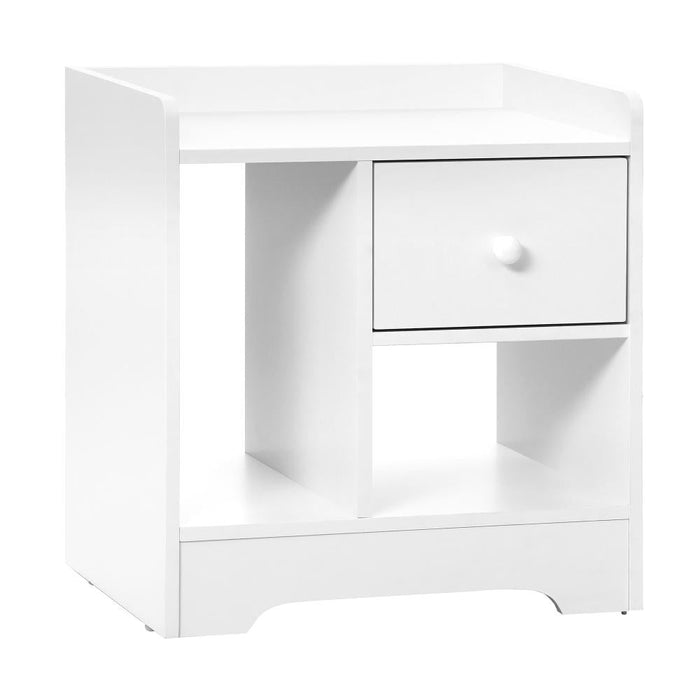 Junos Multi Storage Modern Bedside Table | Sleek Versatile Nightstand Table in 3 Colours