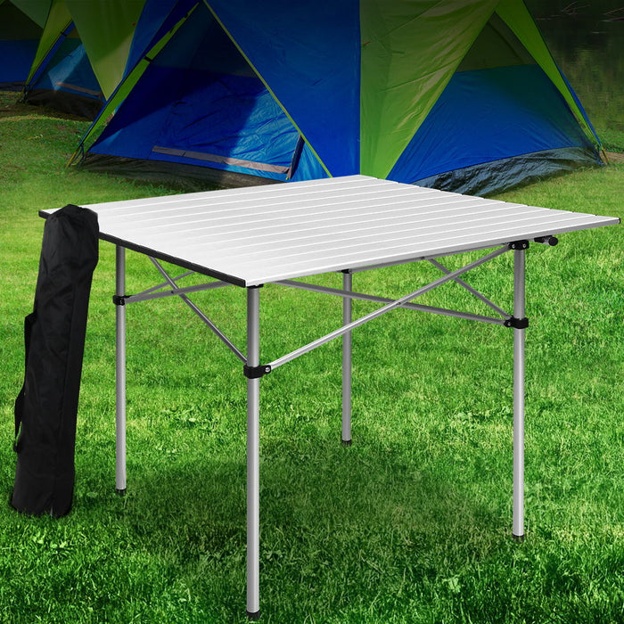 Quick Easy Portable Roll Up Folding Camping Table