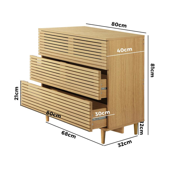 Centrum Bedroom 3 or 6 Chest of Drawers Tallboy Cabinet | Modern Tallboy Storage Cabinet