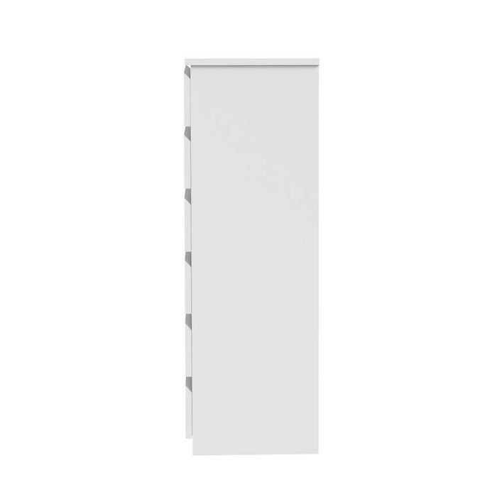 Santori Blanco Modern Chest Of Drawers Storage Cabinet | Elegant White Wooden Tallboys in 3 or 6 Drawer Option