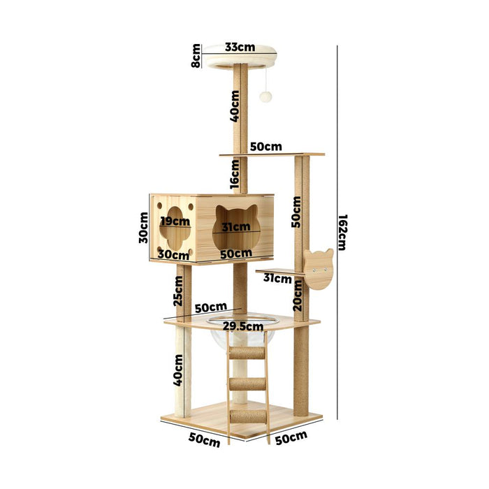 Pawzee Multi Tier Cat Scratching Tower | Sisal Cat Condo Scratching Posts | 3 Models by Alopet