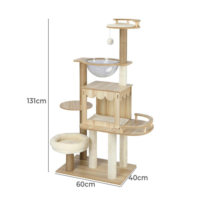 Pawzee Multi Tier Cat Scratching Tower | Sisal Cat Condo Scratching Posts | 3 Models by Alopet