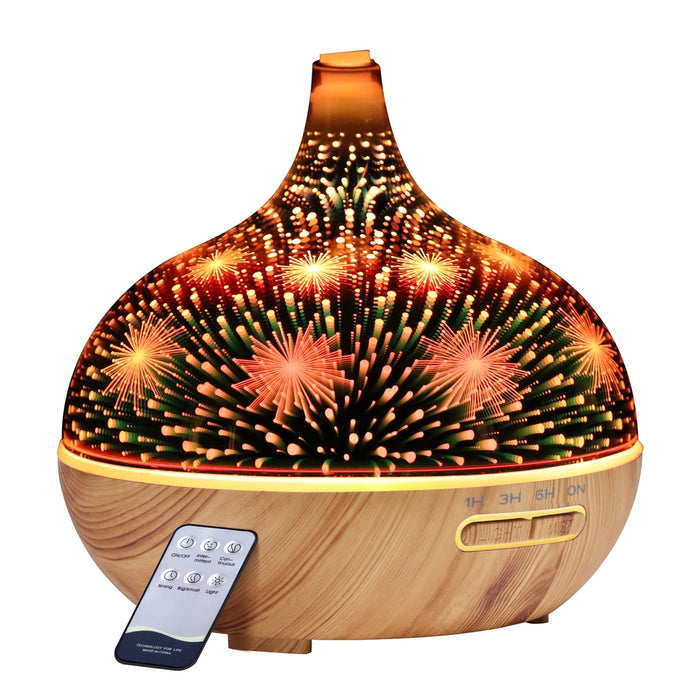 7 LED Light Large 400ml Aroma Diffuser Humidifier | Remote Control Night Light Aromatherapy