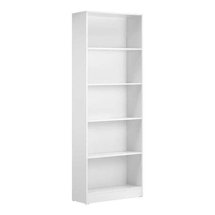 Milanese 5 Tier Wooden Display Unit | Modern Wooden Bookshelf Storage Shelving Unit | 3 Colours