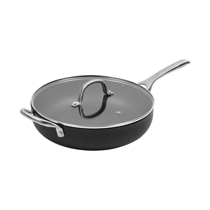 Estella Roca 30cm Non-Stick Deep Frypan with Flat Lid and Helper