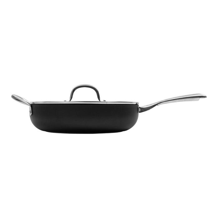 Estella Roca 30cm Non-Stick Deep Frypan with Flat Lid and Helper