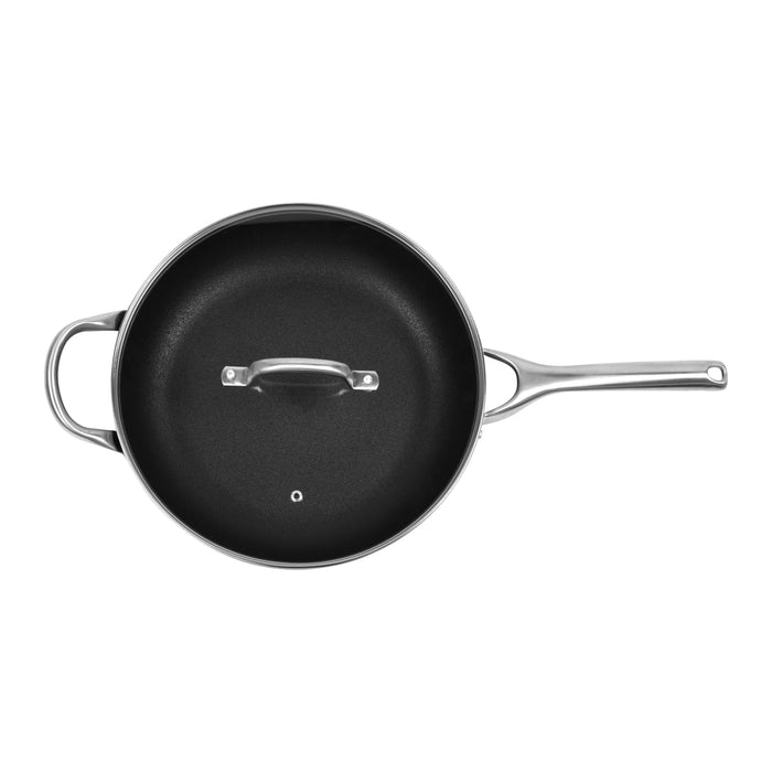 Estella Roca 30cm Non-Stick Deep Frypan with Flat Lid and Helper