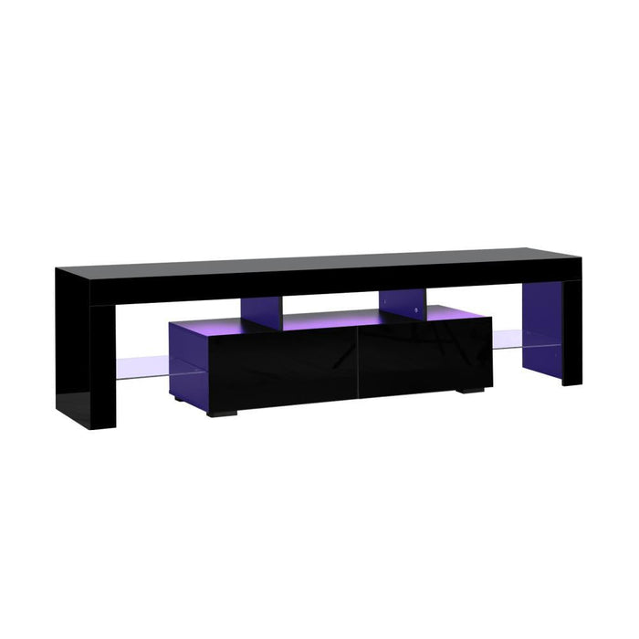 Spezia Nuvo LED 16 Light TV Cabinet 180cm Entertainment Unit | Hi Gloss TV Unit Stand with Multi Storage| 2 Colours