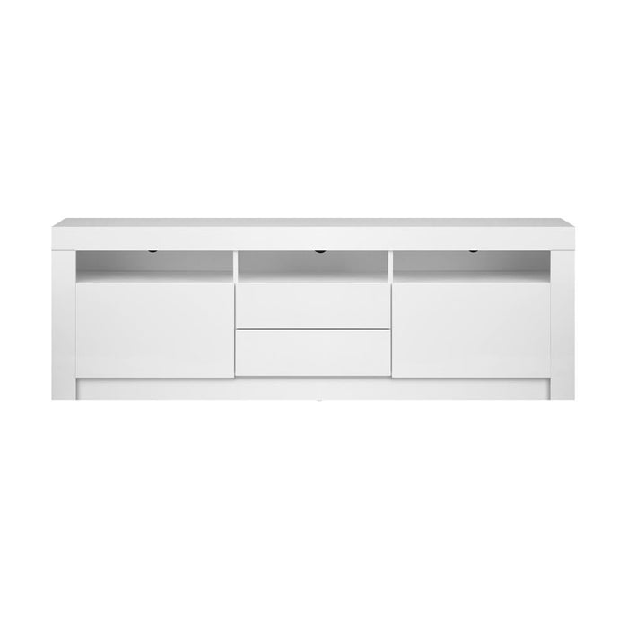 Neo Luxe LED 16 Light TV Cabinet 180cm Entertainment Unit | Hi Gloss TV Unit Stand with Multi Storage| 2 Colours