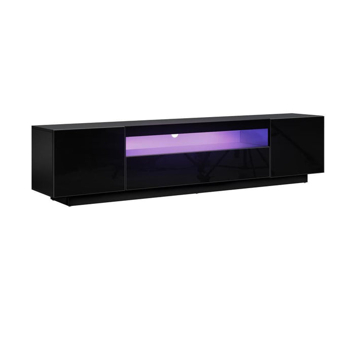 Markus LED 16 Light TV Cabinet 180cm Entertainment Unit | Hi Gloss TV Unit Stand | 2 Colours