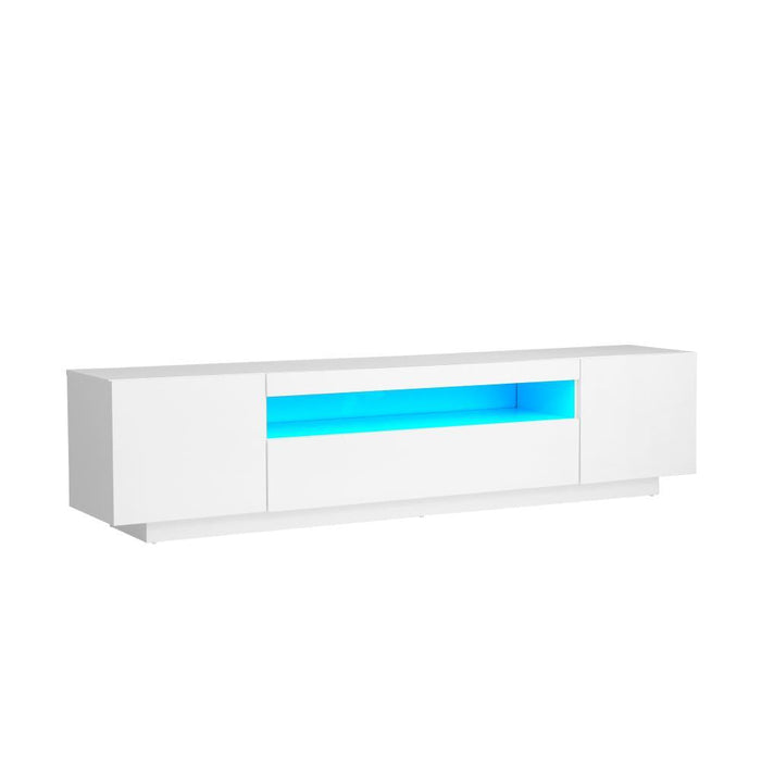 Markus LED 16 Light TV Cabinet 180cm Entertainment Unit | Hi Gloss TV Unit Stand | 2 Colours